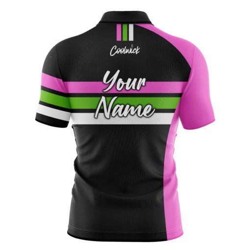 CoolWick Elite Expo Pink Sash Zip Jersey - Image 2