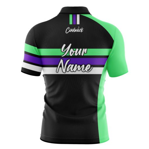 CoolWick Elite Expo Purple Sash Zip Jersey - Image 2