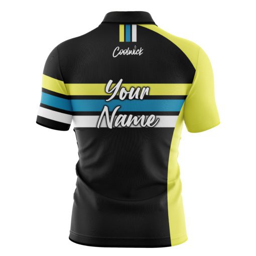 CoolWick Elite Expo Yellow Sash Zip Jersey - Image 2