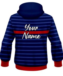 Alternative view of CoolWick Elite Red Stripe Navy Hoodie