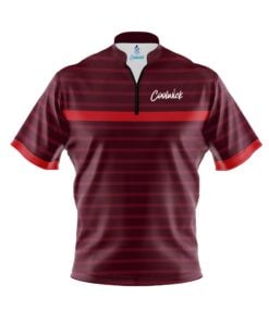 CoolWick Elite Red Stripe Purple Sash Zip Jersey