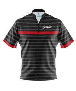 CoolWick Elite Red Stripe Sash Zip Jersey