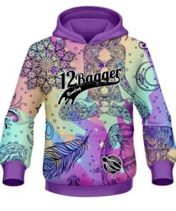 12Bagger Bowling Prismatic Tapestry Coolwick Dye-Sub Hoodie