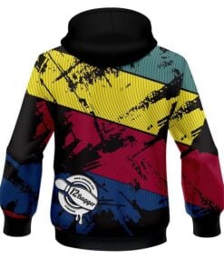 Alternative view of 12Bagger Bowling Strikers Quad Stripe CoolWick Dye-Sub Hoodie