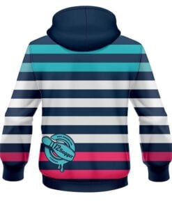 Alternative view of 12Bagger Bowling Strikers Segmented Gradient CoolWick Dye-Sub Hoodie