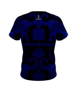 Alternative view of 12Bagger Bowling Tribal Elephants Blue and Black Coolwick Jersey
