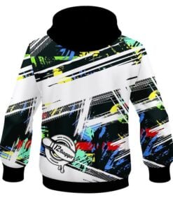 Alternative view of 12Bagger Bowling Strikers Whiteout CoolWick Dye-Sub Hoodie