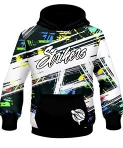 12Bagger Bowling Strikers Whiteout CoolWick Dye-Sub Hoodie