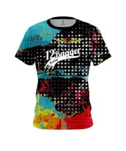 12Bagger Bowling Abstract Paint Splatter Coolwick Jersey