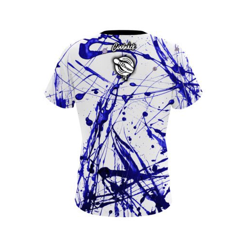 12Bagger Bowlstrong Blue Paint Splatter CoolWick Jersey - Image 2