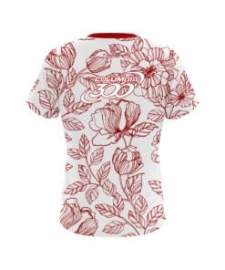 Alternative view of Columbia 300 Red Flower Tattoo CoolWick Bowling Jersey