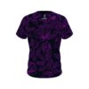 Columbia 300 Navy and Violet Flower Tattoo CoolWick Bowling Jersey - Image 2