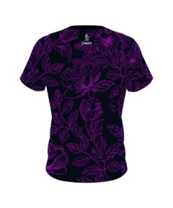 Alternative view of Columbia 300 Navy and Violet Flower Tattoo CoolWick Bowling Jersey