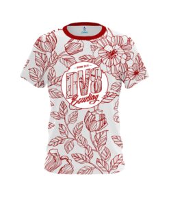 DV8 Red Flower Tattoo CoolWick Bowling Jersey