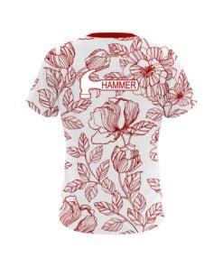 Alternative view of Hammer Red Flower Tattoo CoolWick Bowling Jersey