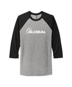 900 Global Men's Tri-Blend 3/4-Sleeve Raglan CoolWick Bowling Tee