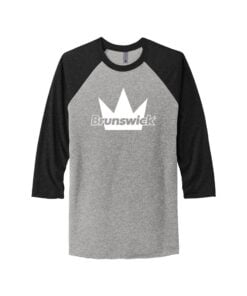 Brunswick Men's Tri-Blend 3/4-Sleeve Raglan CoolWick Bowling Tee
