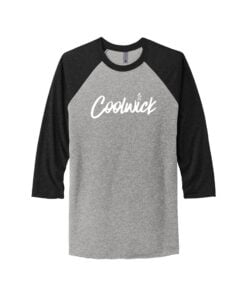 CoolWick Men's Tri-Blend 3/4-Sleeve Raglan Bowling Tee