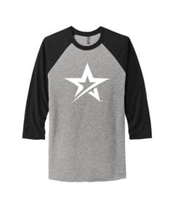 Roto Grip Men's Coolwick Tri-Blend 3/4-Sleeve Raglan Tee