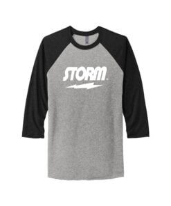 Storm Men's Tri-Blend 3/4-Sleeve Raglan CoolWick Bowling Tee