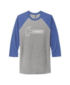 Hammer Men's Coolwick Tri-Blend 3/4-Sleeve Raglan Tee