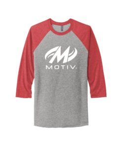 Motiv Men's Coolwick Tri-Blend 3/4-Sleeve Raglan Tee
