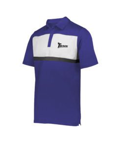 Storm Men's Mix Performance Polo Bowling Shirt Dri-Fit Royal Blue White 