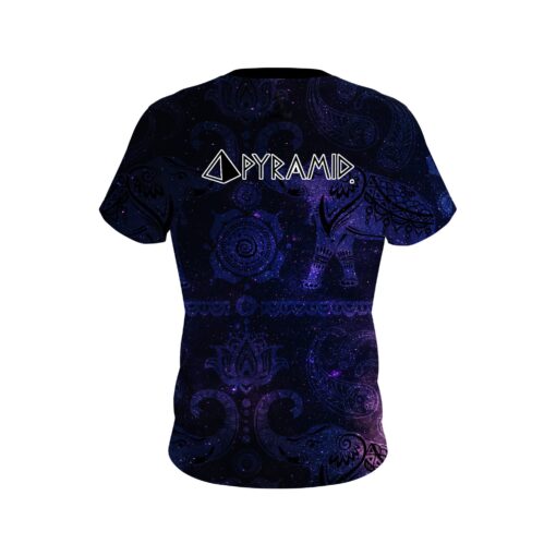 Pyramid Tribal Elephants Galaxy CoolWick Bowling Jersey - Image 2