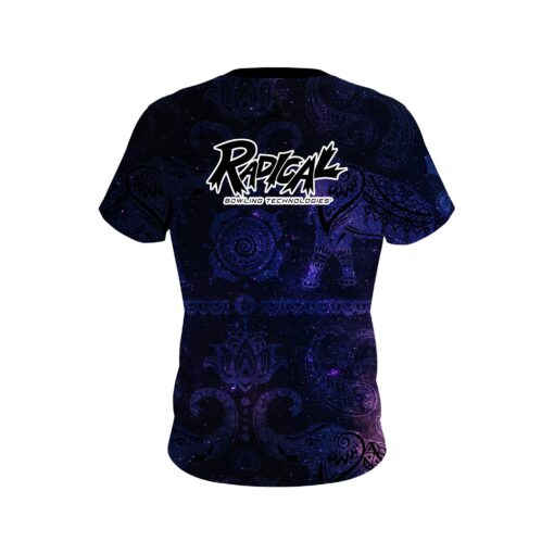 Radical Tribal Elephants Galaxy CoolWick Bowling Jersey - Image 2