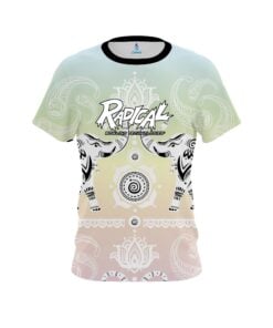 Radical Tribal Elephants Pastel Rainbow CoolWick Bowling Jersey