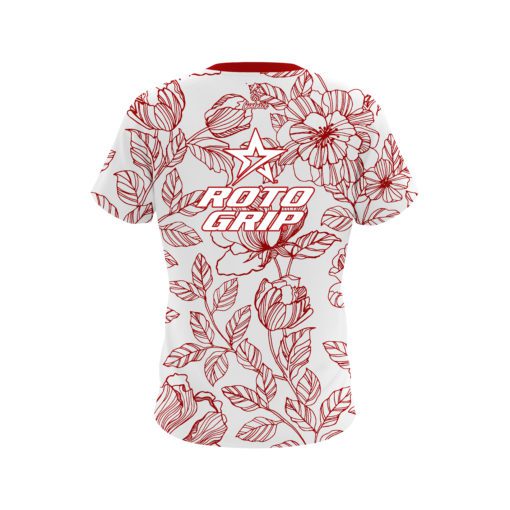 Roto Grip Red Flower Tattoo CoolWick Bowling Jersey - Image 2