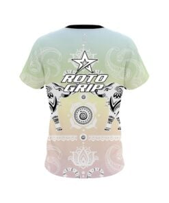 Alternative view of Roto Grip Tribal Elephants Pastel Rainbow CoolWick Bowling Jersey