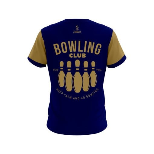 Roto Grip Vintage League Bowling Blue Coolwick Jersey - Image 2