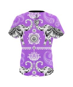 Alternative view of 12Bagger Bowling Tribal Elephants Purple Coolwick Jersey