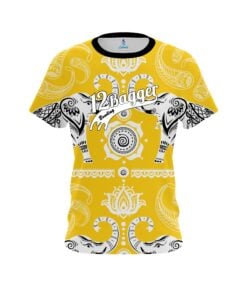 12Bagger Tribal Elephants Yellow CoolWick Jersey