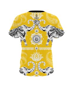 Alternative view of 12Bagger Tribal Elephants Yellow CoolWick Jersey