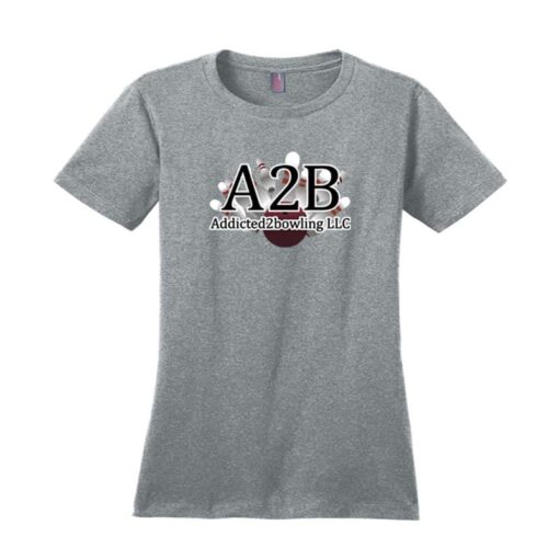 A2B Addicted2Bowling Womens CoolWick Bowling T-Shirt - Image 3