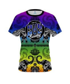 DV8 Tribal Elephants Rainbow CoolWick Bowling Jersey