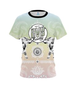 DV8 Tribal Elephants Pastel Rainbow CoolWick Bowling Jersey
