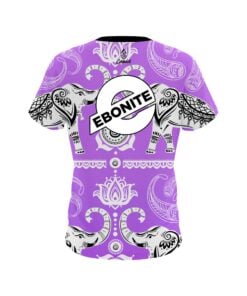 Alternative view of Ebonite Tribal Elephants Purple CoolWick Bowling Jersey