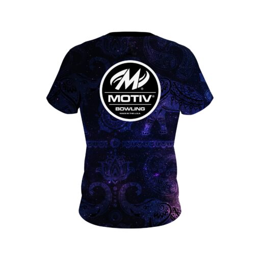 Motiv Tribal Elephants Galaxy CoolWick Bowling Jersey - Image 2