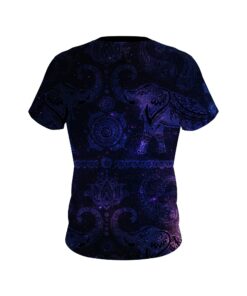 Alternative view of Plain Tribal Elephants Galaxy CoolWick Bowling Jersey