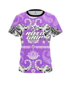 Roto Grip Tribal Elephants Purple CoolWick Bowling Jersey