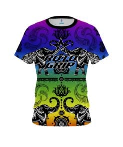 Roto Grip Tribal Elephants Rainbow CoolWick Bowling Jersey