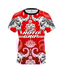 Roto Grip Tribal Elephants Red CoolWick Bowling Jersey