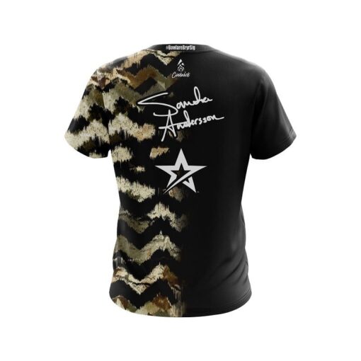 Roto Grip Sandra de Neergaard Cheetah CoolWick Bowling Jersey - Image 2