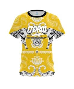 Storm Tribal Elephants Yellow CoolWick Bowling Jersey