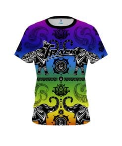 Track Tribal Elephants Rainbow CoolWick Bowling Jersey
