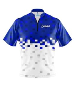 CoolWick Elite Blue Snowy Pixels Sash Zip Jersey