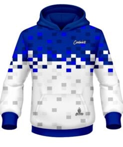 CoolWick Elite Blue Snowy Pixels Hoodie